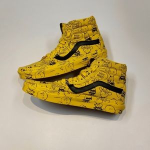 Vans x Peanuts sk8-hi "Charlie Brown" Special Edition in men's 7.5 or women's 9